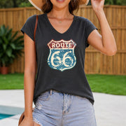 Ladies' V-neck Tank Women's Color Cotton Tank Top in Gray