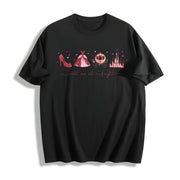 Fairytale Valentine Cotton T-Shirt in Black
