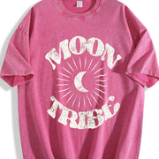 Moon Child Vintage Washed T-Shirt in Red