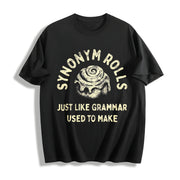 For Food Joke for Guys with Sayings Sarcastic Classic Cotton T-Shirt in Black