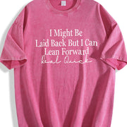 I Might Vintage Washed T-Shirt in Red