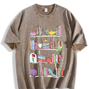 Princess's Library Vintage Washed T-Shirt in Brown