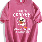 Easter 70s Duck Couple Shop Vintage Washed T-Shirt in Red