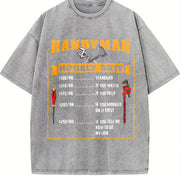 Handyman Hourly Rate vintage washed oversized T-shirt in Gray