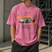 McLaren P1 GTR Vintage Washed T-Shirt in Red