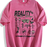 Reality Jackson Moment Vintage Washed T-Shirt in Red