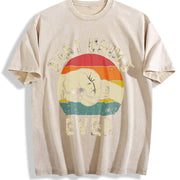 Best Uncle Ever Uncle Announcement Vintage Washed T-Shirt in Beige