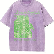 Alocasia Baginda Dragon Scale Vintage Washed T-Shirt in Purple