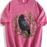 Winter a Crow Phase Vintage Washed T-Shirt in Red