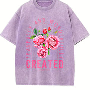 Faith-driven Youth Vintage Washed T-Shirt in Purple