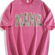 Hunting Mama Camo Western Mom Camo vintage washed oversized T-shirt in Red