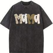 Mama Camo Mallard Duck Hunting Old School Camouflage Fall Vintage Washed T-Shirt in Black