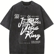 Para El Mundo Solo Eres un Papa Vintage Washed T-Shirt in Black