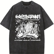 Chase Your Dreams Vintage Washed T-Shirt in Black