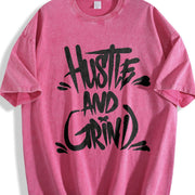 1 Pcs Heavy Adorable Vintage Washed T-Shirt in Red