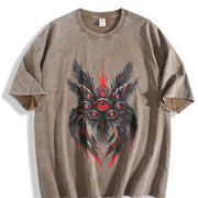 Be Not Afraid Seraphim Angel Biblical Guardian Angel With vintage washed oversized T-shirt in Brown