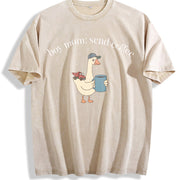 Boy Mom: Send Coffee Vintage Washed T-Shirt in Beige