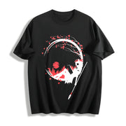 Princess Mononoke Cherry Blossom Cotton T-Shirt in Black