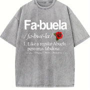 Fabuela Definiton Fabuela vintage washed oversized T-shirt in Gray