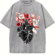 That Has Been a for the New Year with a Futuristic Vintage Washed T-Shirt in Gray