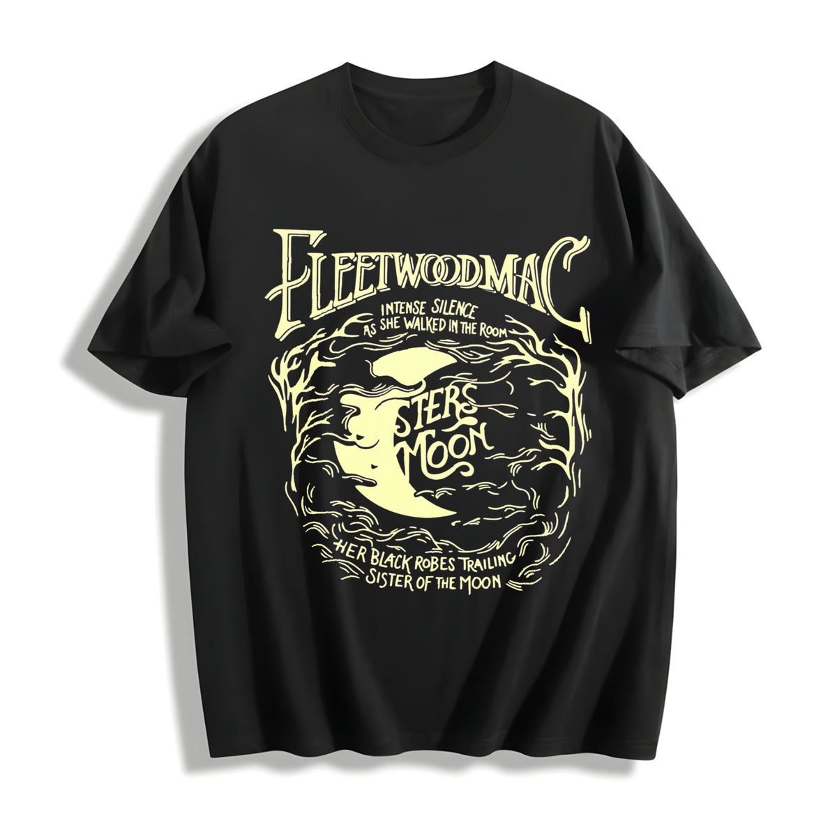 Fleetwood Mac Sisters of the Moon Cotton T-Shirt in Black