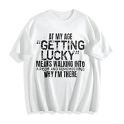 Sports Short-sleeved Cotton T-Shirt in White