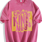 Choose Kindness Retro Kindness Spread Kindness vintage washed oversized T-shirt in Red