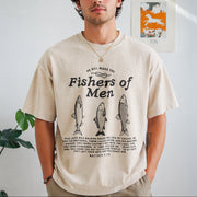 Fishers of Christian Vintage Washed T-Shirt in Beige