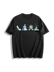 Meet Me at Midnight Cotton T-Shirt in Black