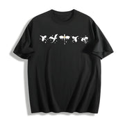 Fourth Wing Basgiath War College Cotton T-Shirt in Black
