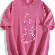 Shinobu x Demon Slayer Anime – Collector Drop vintage washed oversized T-shirt in Red