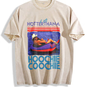 Chattahoochee Jackson Back Country It Gets Hotter Than A vintage washed oversized T-shirt in Beige