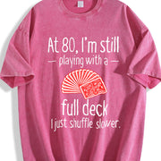 Retro-revival for Dad Vintage Washed T-Shirt in Red