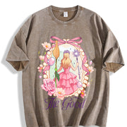 Wicked Change For Good Coquette Wicked Friendship vintage washed oversized T-shirt in Brown