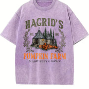 Hagrid's Pumpkin Patch Vintage Washed T-Shirt in Purple