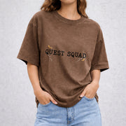 Onyx Storm vintage washed oversized T-shirt in Brown