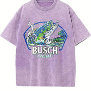 Chevrolet Retro Logo Tank Vintage Washed T-Shirt in Purple