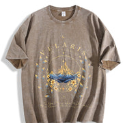 Velaris Acotar Velaris City of Starlight Vintage Washed T-Shirt in Brown