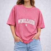 Xaden Riorson Wingleader vintage washed oversized T-shirt in Red