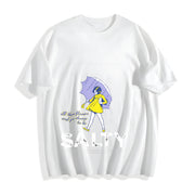 Premium Salty Sprinkle Cotton T-Shirt in White