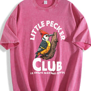 Little Pecker Club Big Dents Vintage Washed T-Shirt in Red