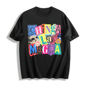 ICE OUT Anti ICE Magazine Letters! Cotton T-Shirt in Black