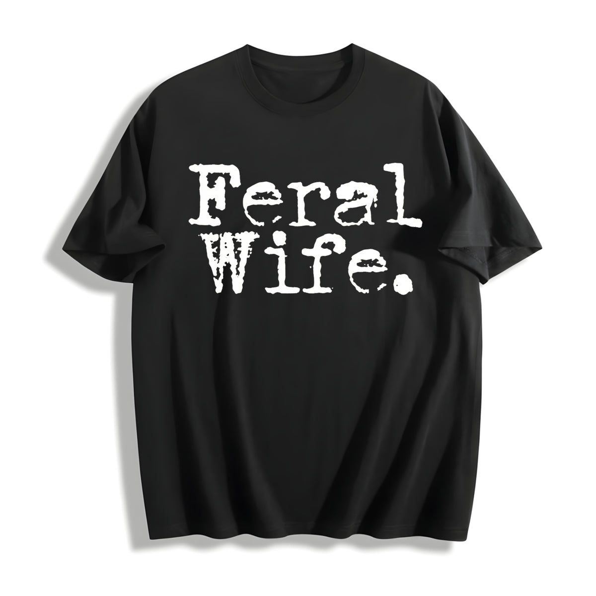 Feral Wife Cowgirl Feral Era Cotton T-Shirt in Black