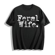 Feral Wife Cowgirl Feral Era Cotton T-Shirt in Black