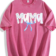 Mama Birthday for Mom Vintage Washed T-Shirt in Red