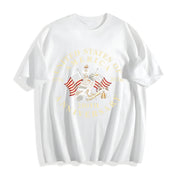 USA 250th Anniversary Cotton T-Shirt in White