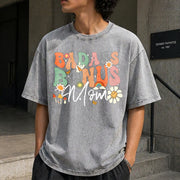 Badass Bonus Mom Stepmom for Mother's Day & Holidays Vintage Washed T-Shirt in Gray