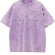 Mom Nap-time for Mom Vintage Washed T-Shirt in Purple