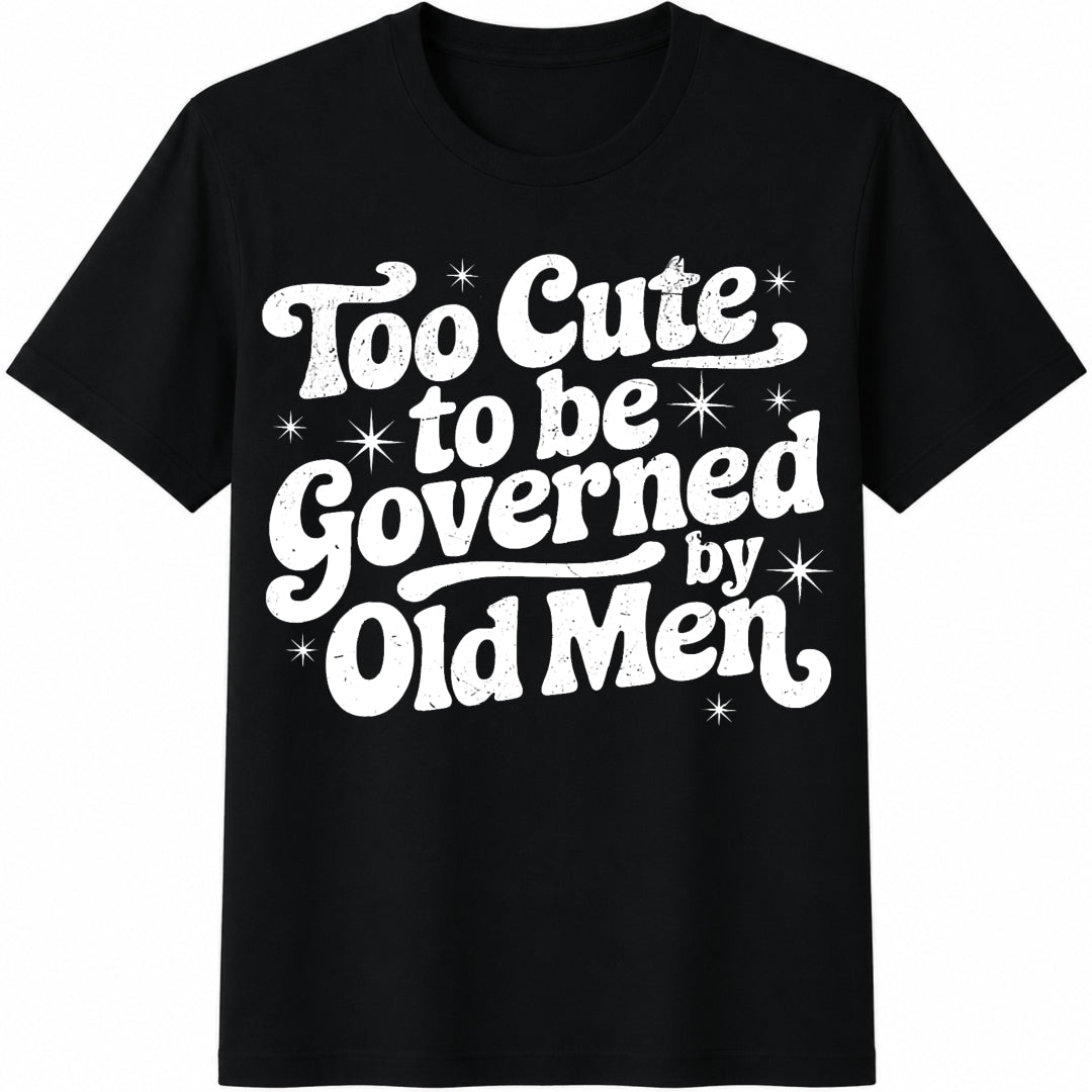 Anti Trump Feminist Cotton T-Shirt in Black