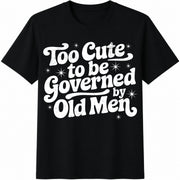 Anti Trump Feminist Cotton T-Shirt in Black